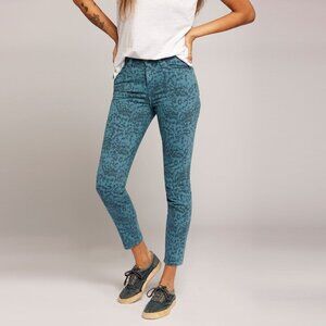 NWT New $257 Current/Elliott Stiletto Storm Leopard Skinny Jean Size 27''